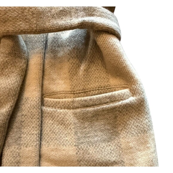 Vintage Lauren Ralph Lauren Belted Cardigan Sweater Women’s XL Wool Ivory Gray - Picture 12 of 13